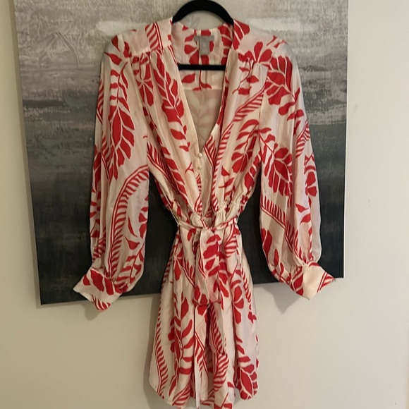 H&M cream and red dress. New without tags. - Picture 1 of 5